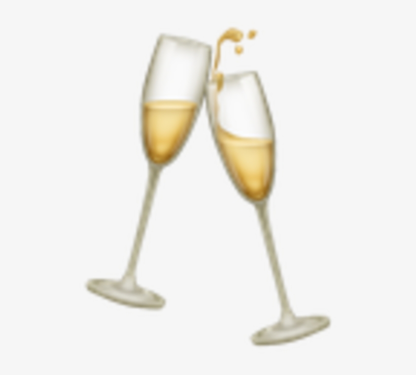 Clinking Glasses H - Champagne Glasses Clinking Png, transparent png #5619196