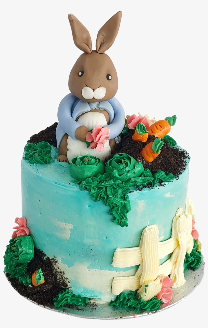 Peter Rabbit Cake - Peter Rabbit Burrow Birthday Cake, transparent png #5620121