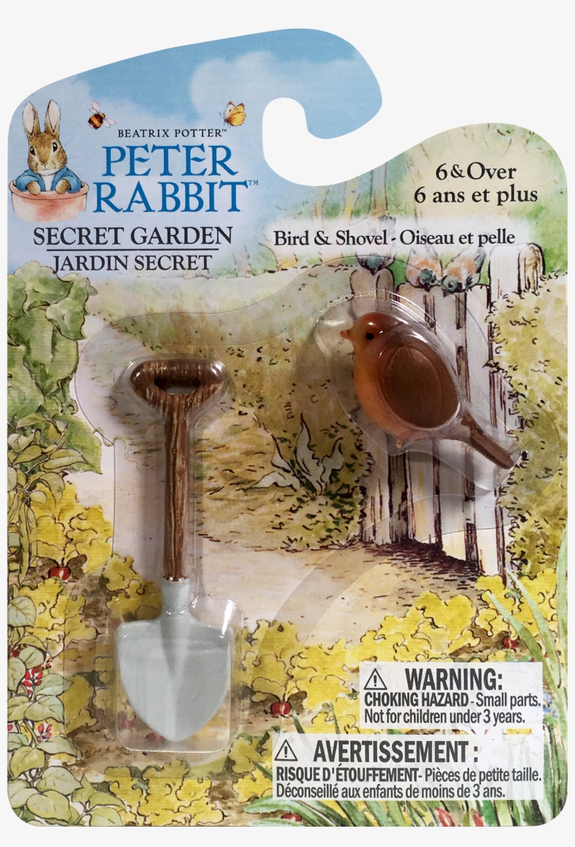 Peter Rabbit Secret Garden Bird & Shovel Accessory - Further Tale Of Peter Rabbit - Audiobook, transparent png #5620883