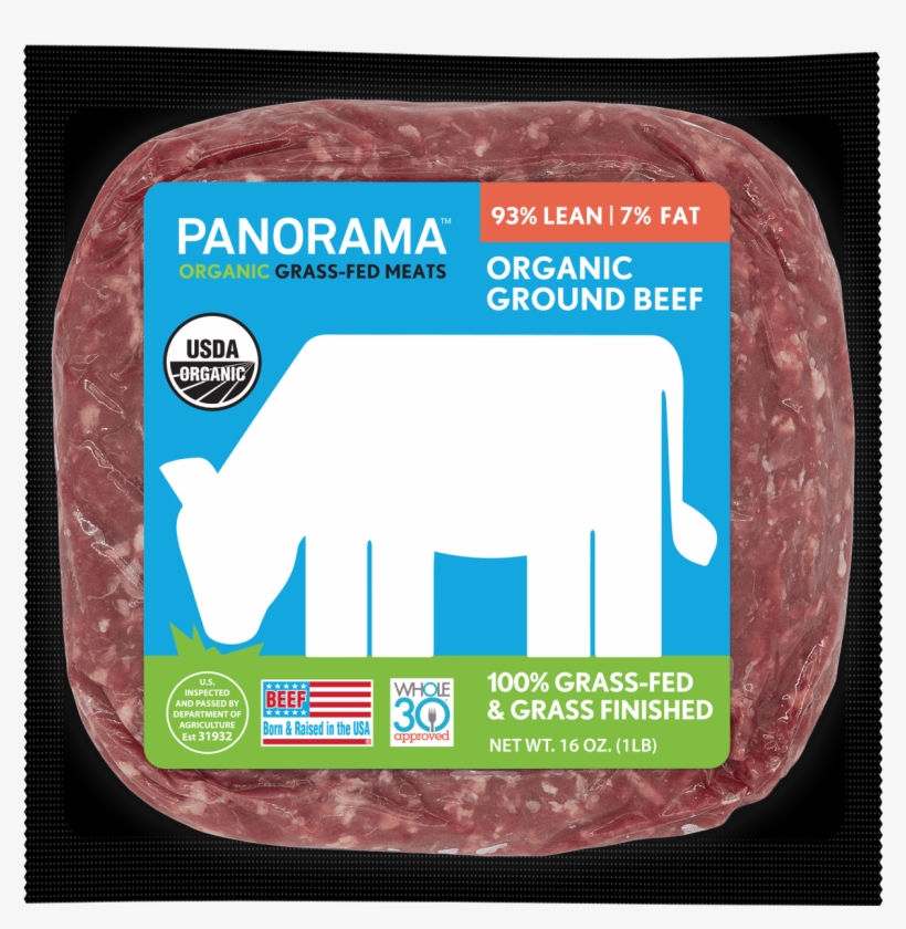 Pano - Panorama Beef, Ground, 93%/7%, Organic, 100% Grassfed, transparent png #5621056