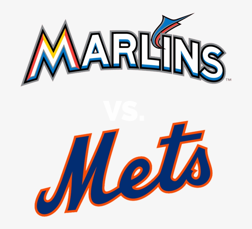 Marlins Lineup At Mets - New York Mets, transparent png #5621107