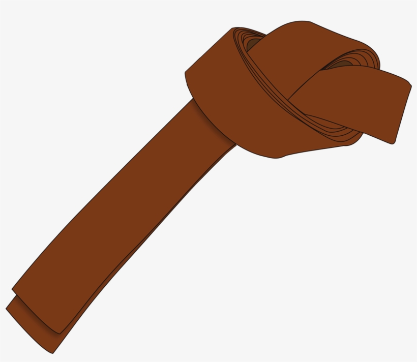 Ichf Brown Belt 4th Gup Large - کمربند قهوه ای کاراته, transparent png #5621171