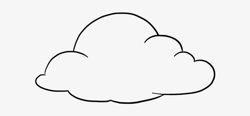How To Draw Clouds - Stroke, transparent png #5621813