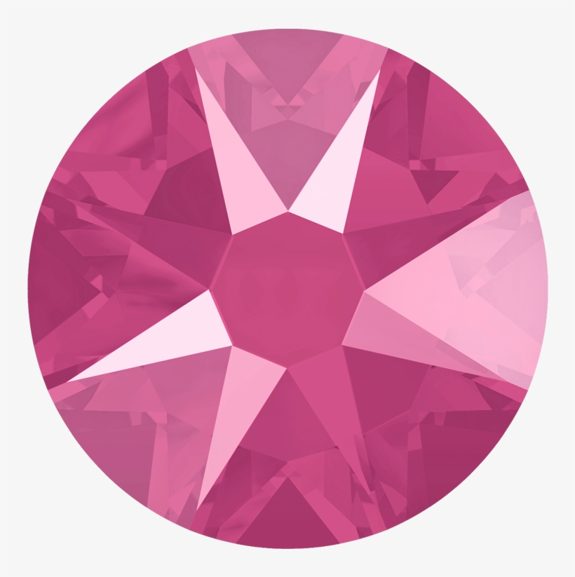 Swarovski 2088 Xirius Flatback Rhinestones Ss30 Crystal - Crystal Peony Pink Swarovski, transparent png #5622157