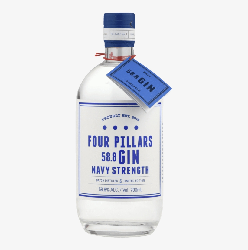 Four Pillars Navy Strength Gin - Four Pillars Navy Strength Gin 700ml, transparent png #5622676
