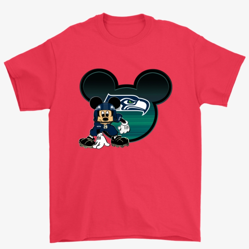 Nfl Seattle Seahawks Mickey Mouse Football Shirts T - Seattle Seahawks, transparent png #5622677