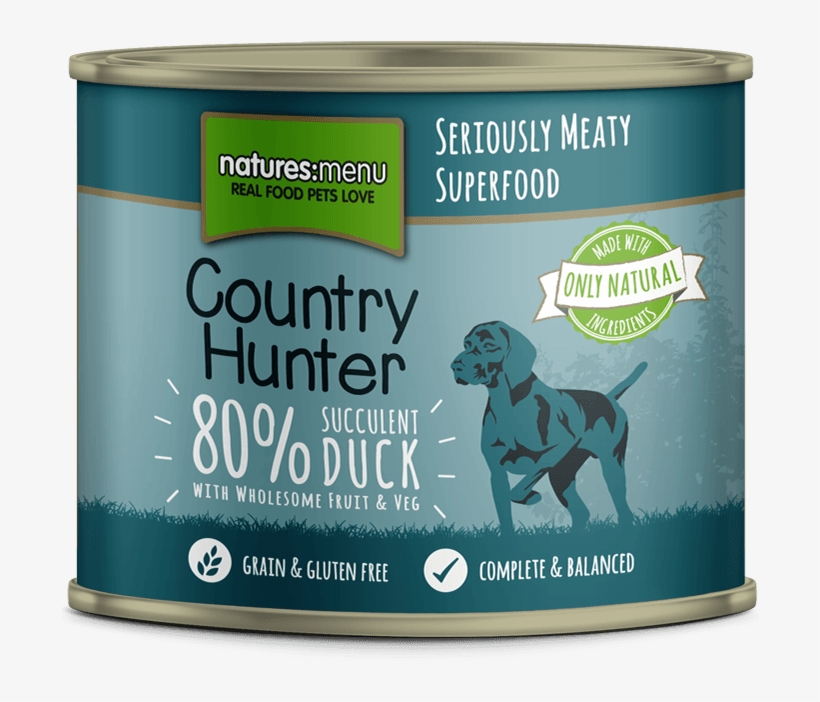 Natures Menu Country Hunter Dog Can Succulent Duck - Natures Menu - Country Hunter Farm Reared Turkey (600gm), transparent png #5623313