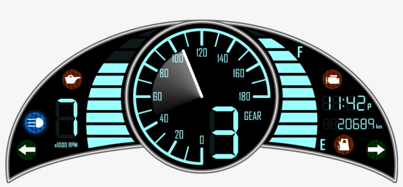 Motorcycle Instrument Panel By Celtic - Motorcycle Instrument Cluster, transparent png #5623427