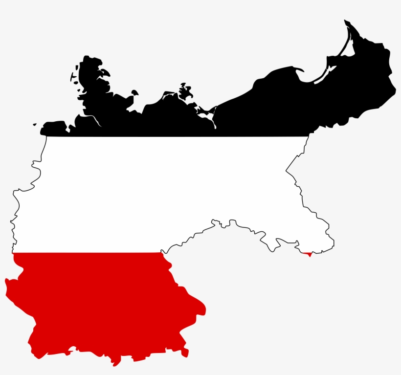 Post - German Empire Flag Map, transparent png #5623632