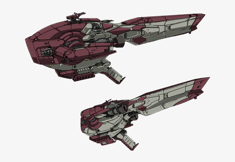 It Has Many Gun Turrets, But These Cannot Deliver A - Mobile Suit Gundam Spaceships, transparent png #5624731