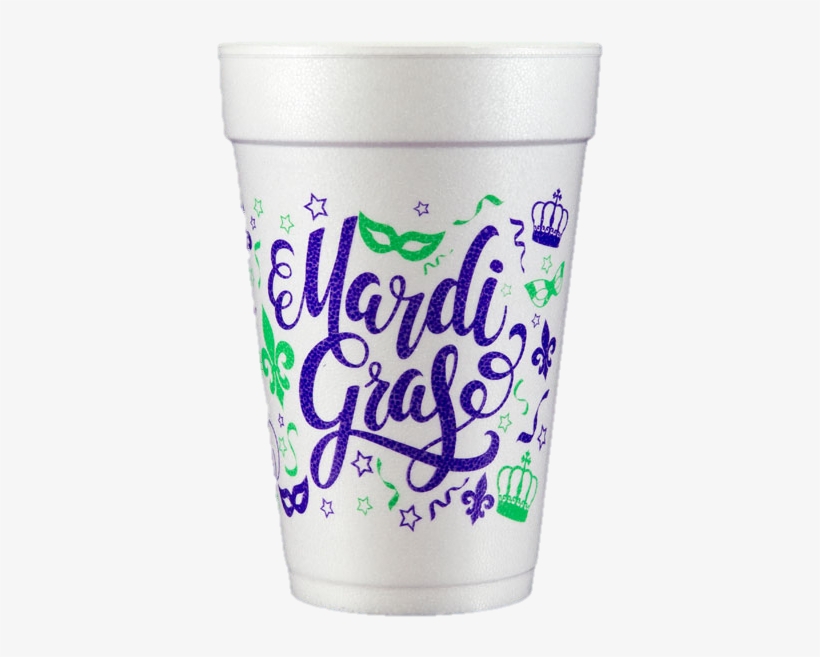 Your Mardi Gras Party Cups - Christmas Styrofoam Cups, transparent png #5625406