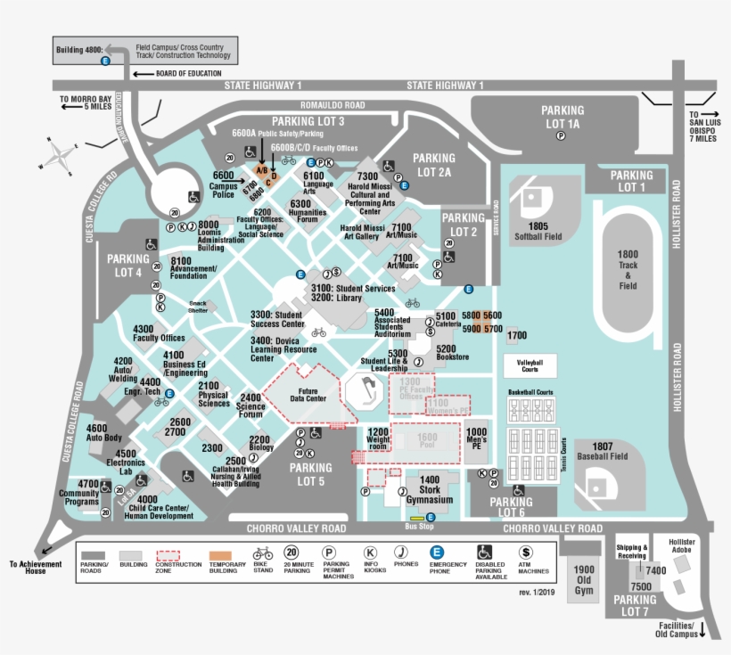 Admissions & Records - Cuesta College Slo Map, transparent png #5625834