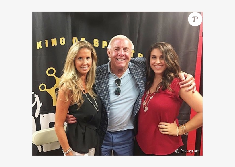 Ric Flair Rencontrant Des Fans, Photo Instagram Le - Girl, transparent png #5626665