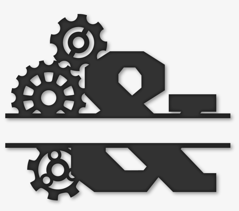 Split Monogram Gears J, transparent png #5626724