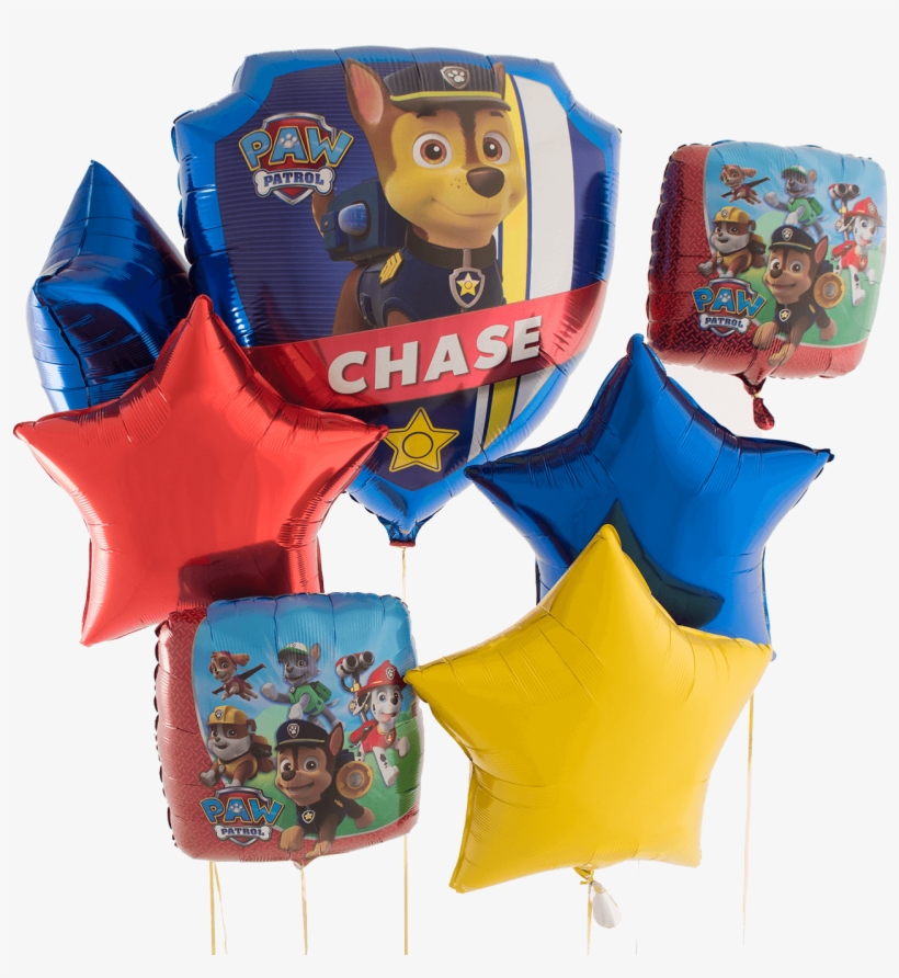 Paw Patrol Super Sheild Chase Bunch - 14" Paw Patrol Mini Balloon - Mylar Balloons Foil, transparent png #5626730
