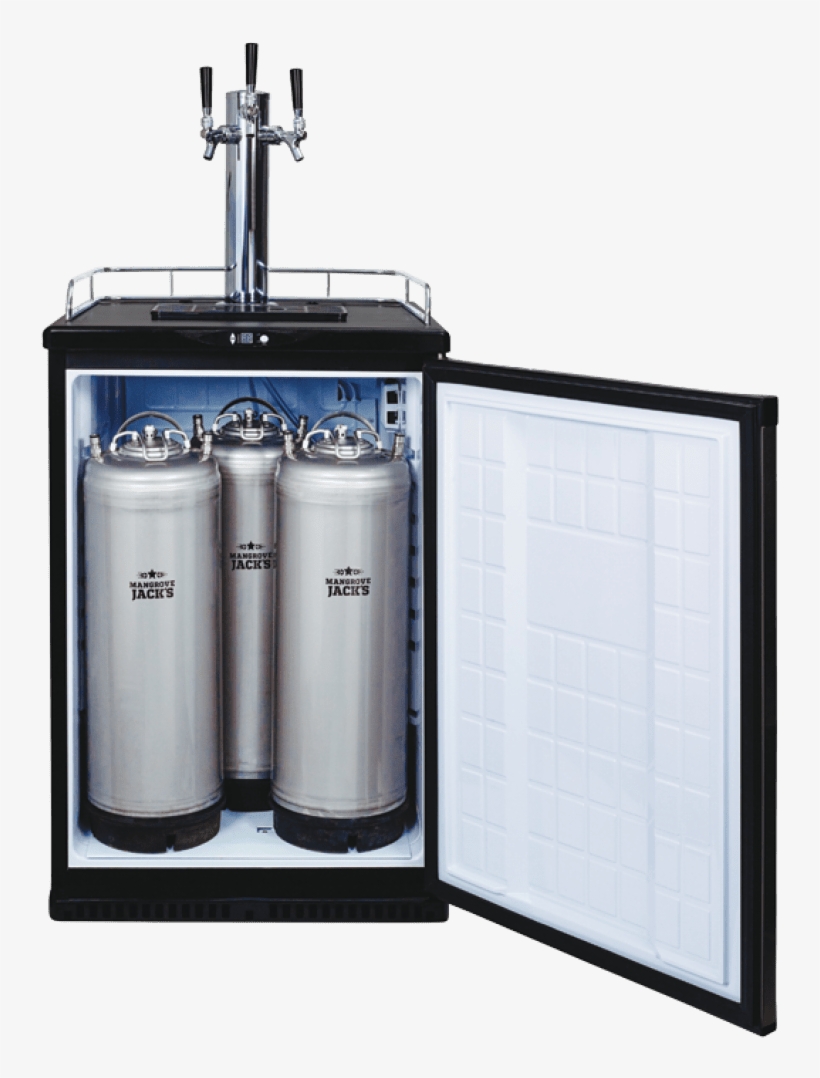 Xmj 3tap Kegerator Open - Mangrove Jacks Kegerator, transparent png #5627286