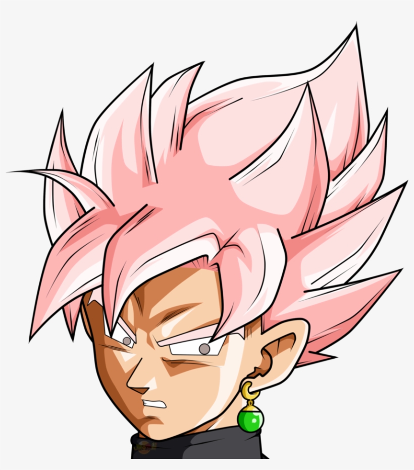 Goku Face Png - Black Goku Rose Face, transparent png #5627399