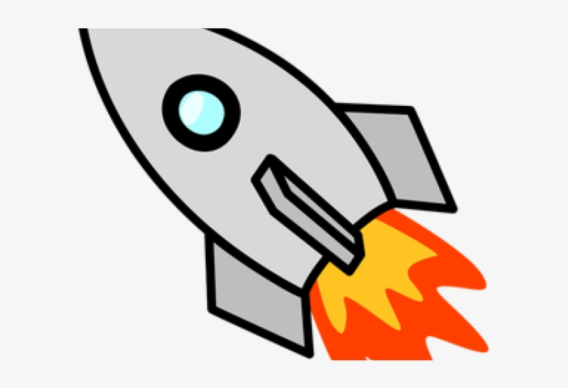 Fire Flames Clipart Rocket Ship - Rocket Clipart Png, transparent png #5630470
