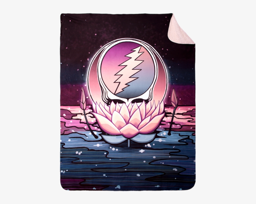 Grateful Dead Stealie Nestled In A Pink Lotus Flower, - Grateful Dead - Lotus Syf Black Youth Hoodie Black, transparent png #5630853