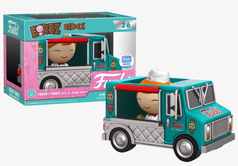 Freddy Funko In Ice Cream Truck Dorbz Ridez - Dorbz Ridez Freddy Funko With Ice Cream Truck Vinyl, transparent png #5632556
