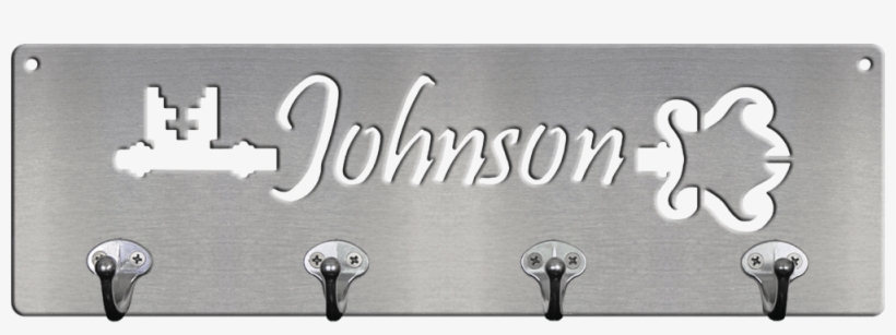 Family Name Key Rack With Vintage Key & Fancy Font - Surname, transparent png #5632747