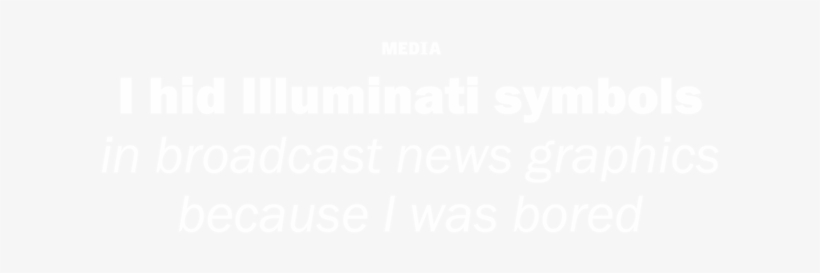 I Hid Illuminati Symbols In Broadcast News Graphics - Accor Hotels White Logo, transparent png #5633603