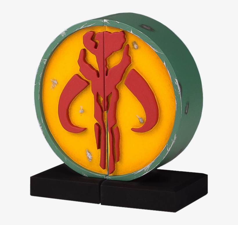 Star - Gentle Giant Star Wars Mandalorian Logo Bookends, transparent png #5634248
