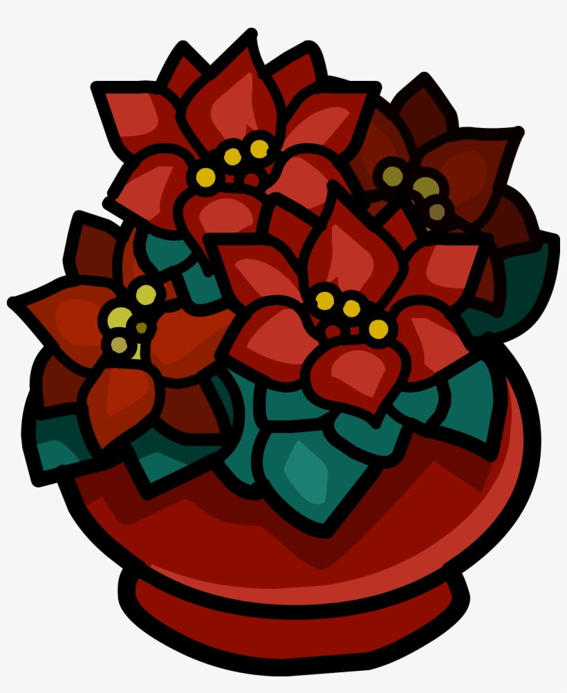 Potted Poinsettia - Poinsettia, transparent png #5635452