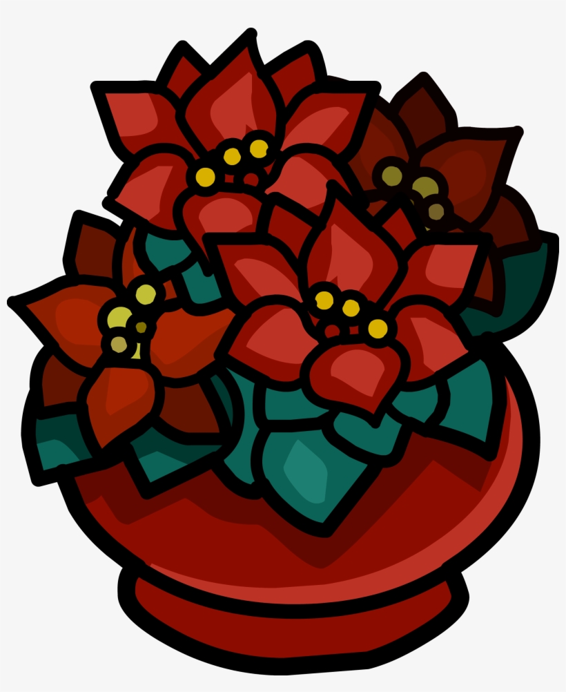 Potted Poinsettia - Poinsettia, transparent png #5635452