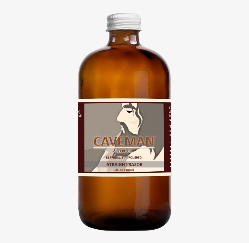 Straight Razor Beard Oil - Caveman Peppermint Pine Combo Beard Oil And Beardmustache, transparent png #5635515