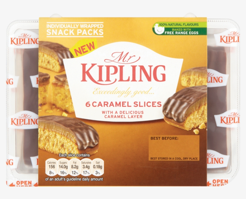 Kipling Exceedingly Good Caramel Slices, transparent png #5636093