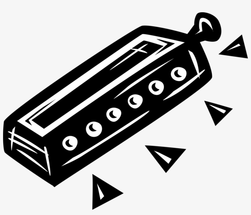 Vector Illustration Of Harmonica Mouth Organ Free Reed, transparent png #5636165