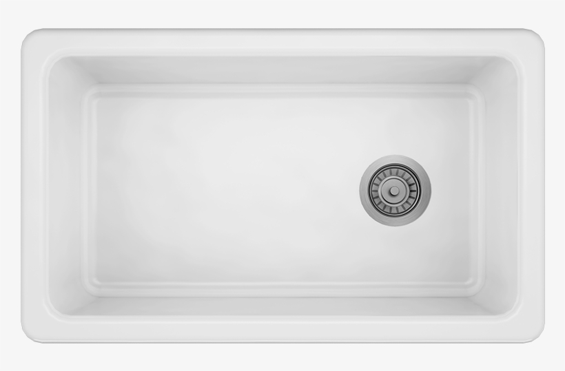 Fireclay Kitchen Sink - Kitchen, transparent png #5636352