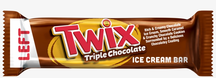 Twix Triple Chocolate Ice Cream Right Side - Twix Caramel Cookie Bar 1.79 Oz, 36/box, transparent png #5636545