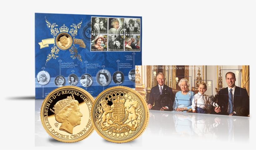 The Queen Elizabeth Ii 90th Birthday Solid Gold Coin, transparent png #5636548