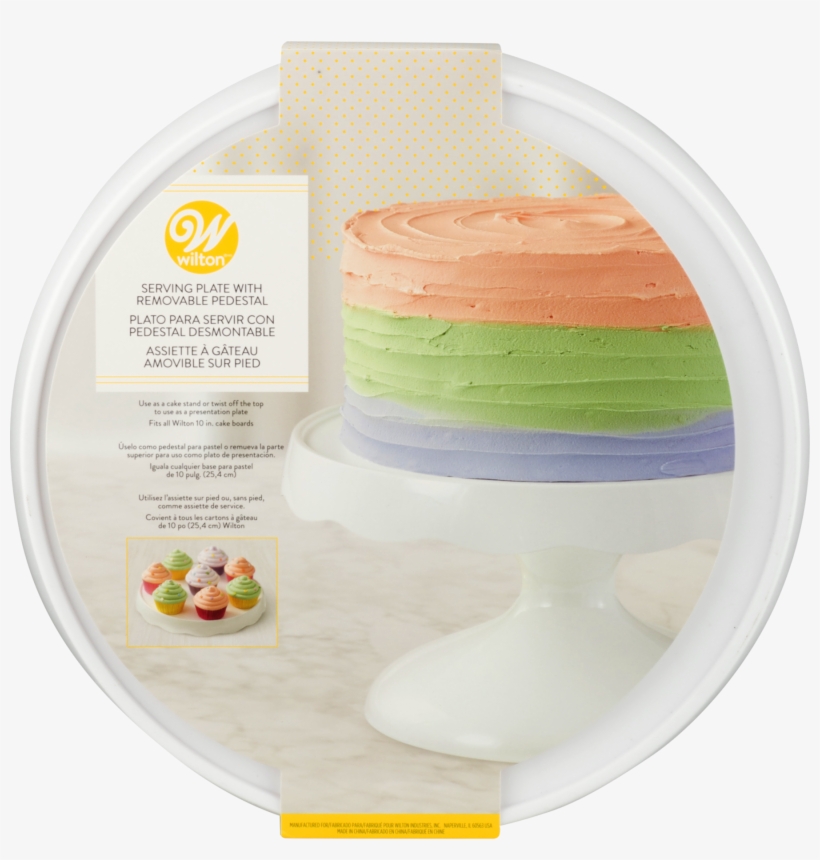Wilton 2 In 1 Pedestal Cake Stand And Serving Plate,, transparent png #5636962