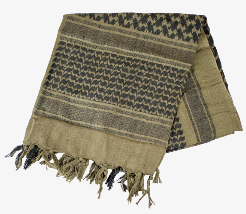 Scarf Valken Shemagh Media Olive - Fox Tactical Shemagh - Khaki/black - 79112, transparent png #5637786