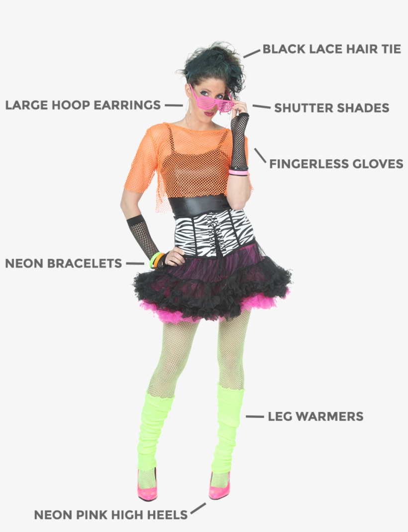 80s Accessories - Did People Wear In The 80s, transparent png #5638638