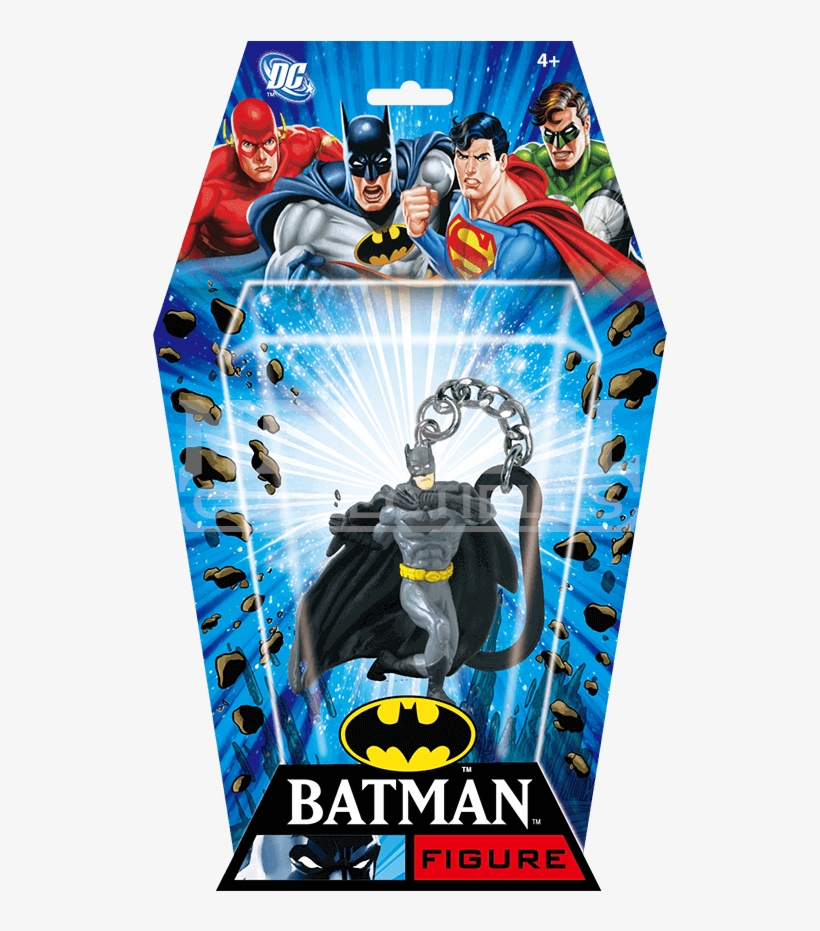 Punching Batman Keyring - Flash Pvc Figural Key Ring Keychain, transparent png #5639860