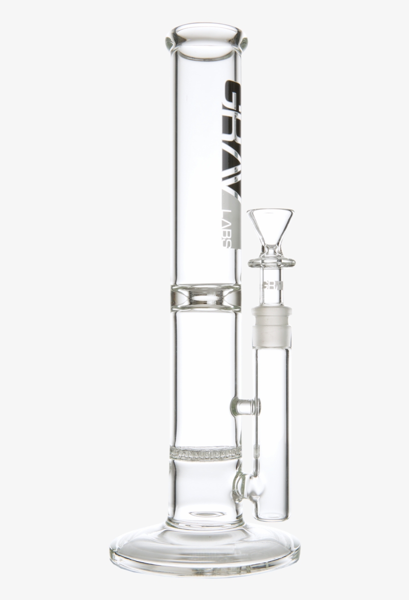 Grav Labs 12 Straight Water Pipe W/disc Perc - Pipe, transparent png #5640452