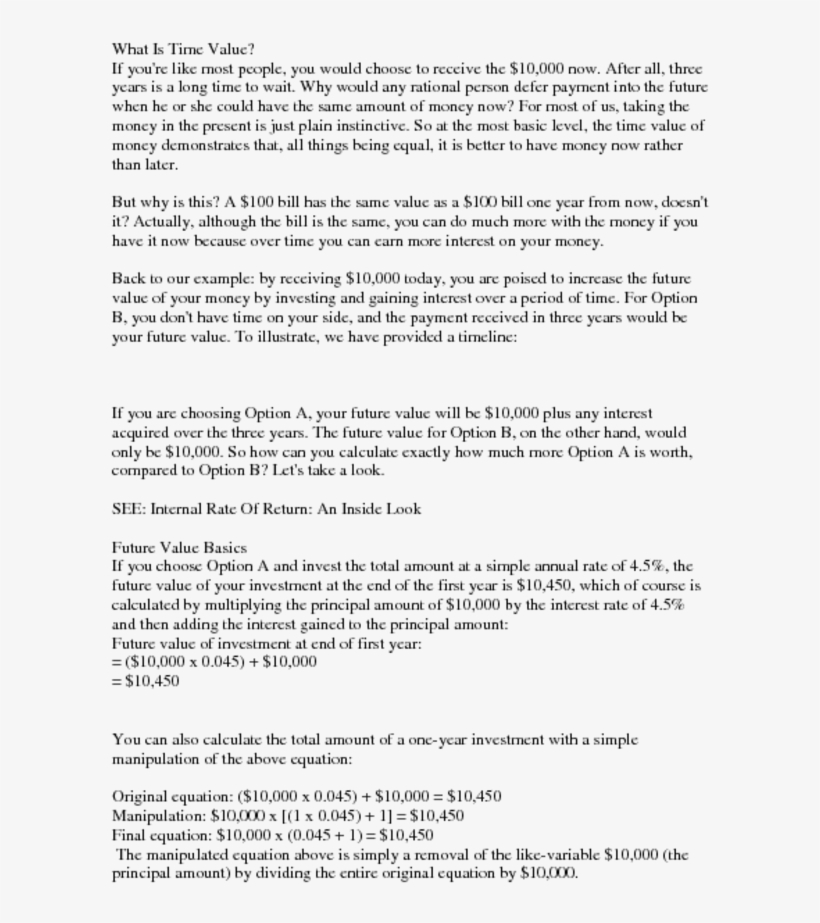 What Is Time Valueif You're Like Most People, You Would, transparent png #5641197