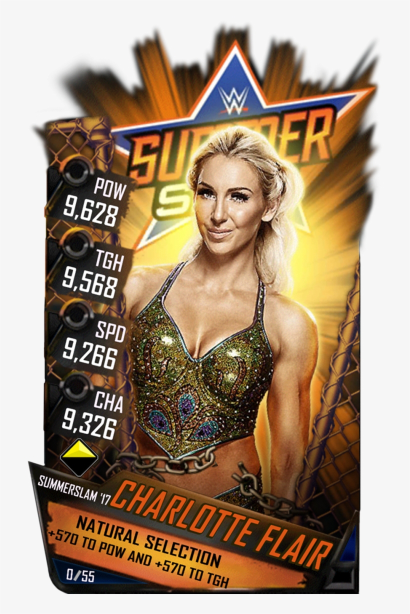 Charlotteflair S3 15 Summerslam17 - Wwe Supercard Summerslam 17 Cards, transparent png #5642061