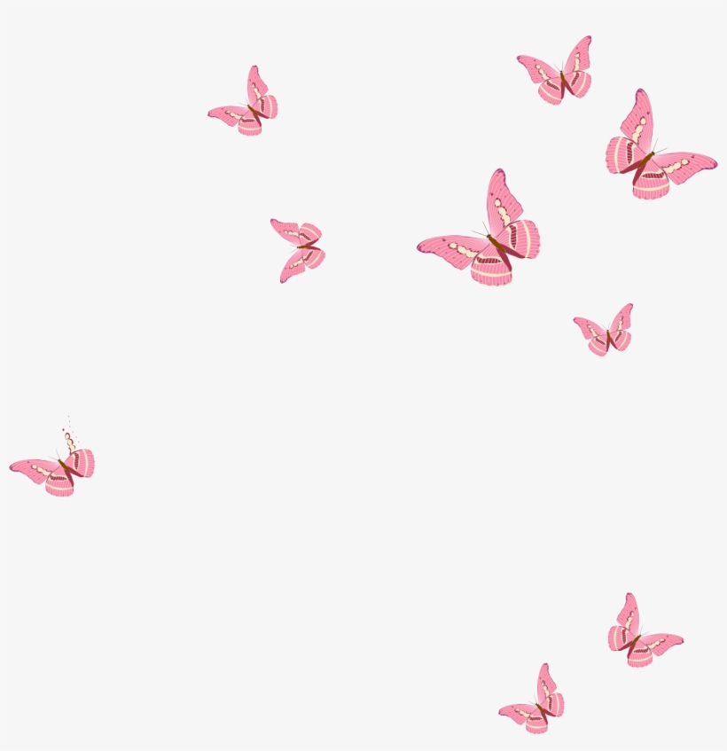 Pink Butterfly, Clip Art, Stickers, Animals, Pink Garden, - Pink Butterfly Vector Png, transparent png #5643191