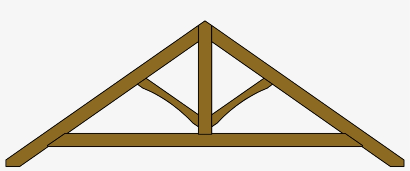King Post Roof Truss With Collar-tie - Telhado Terça Caibro Ripa, transparent png #5644635