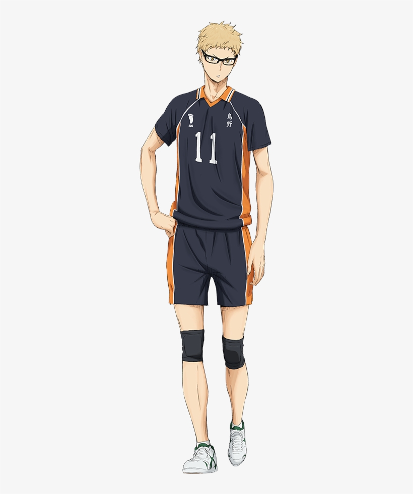 Haikyuu - Tsukishima Kei Full Body, transparent png #5645374