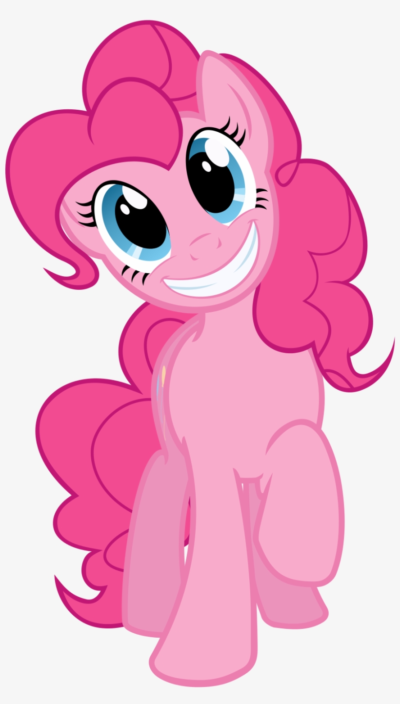 Pony Amnesia Love & Mysteries Pinkie Front Smiling - Smile, transparent png #5645725