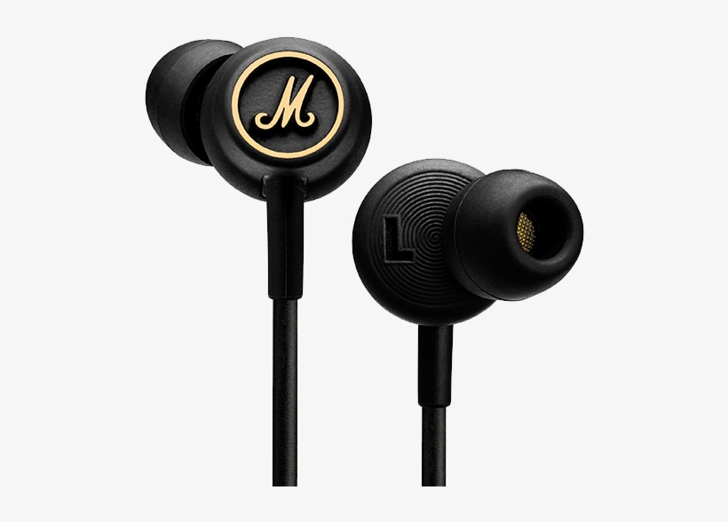 The Mode Also Comes Equipped With Microphone And Remote - Marshall Mode Eq In-ear Earphones For Ios Black/brass, transparent png #5646790