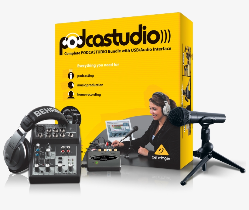 Behringer Podcastudio Usb Interface Bundle, transparent png #5647081