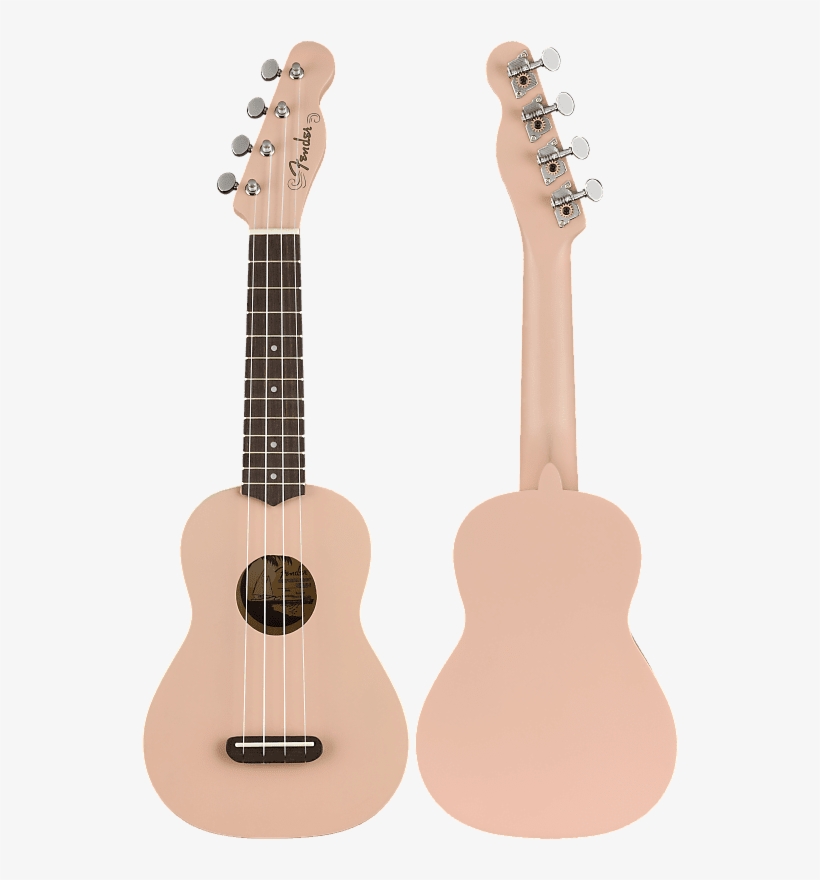 Fender Venice Soprano Ukulele 2018 Shell Pink - Fender Venice Soprano Ukulele, transparent png #5647952