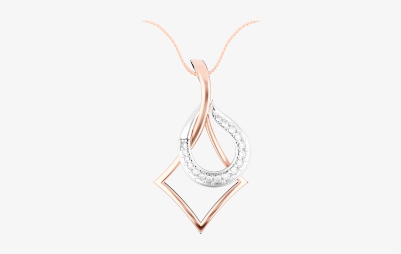 Rhombus Pendant - Rose Gold - Locket, transparent png #5648724